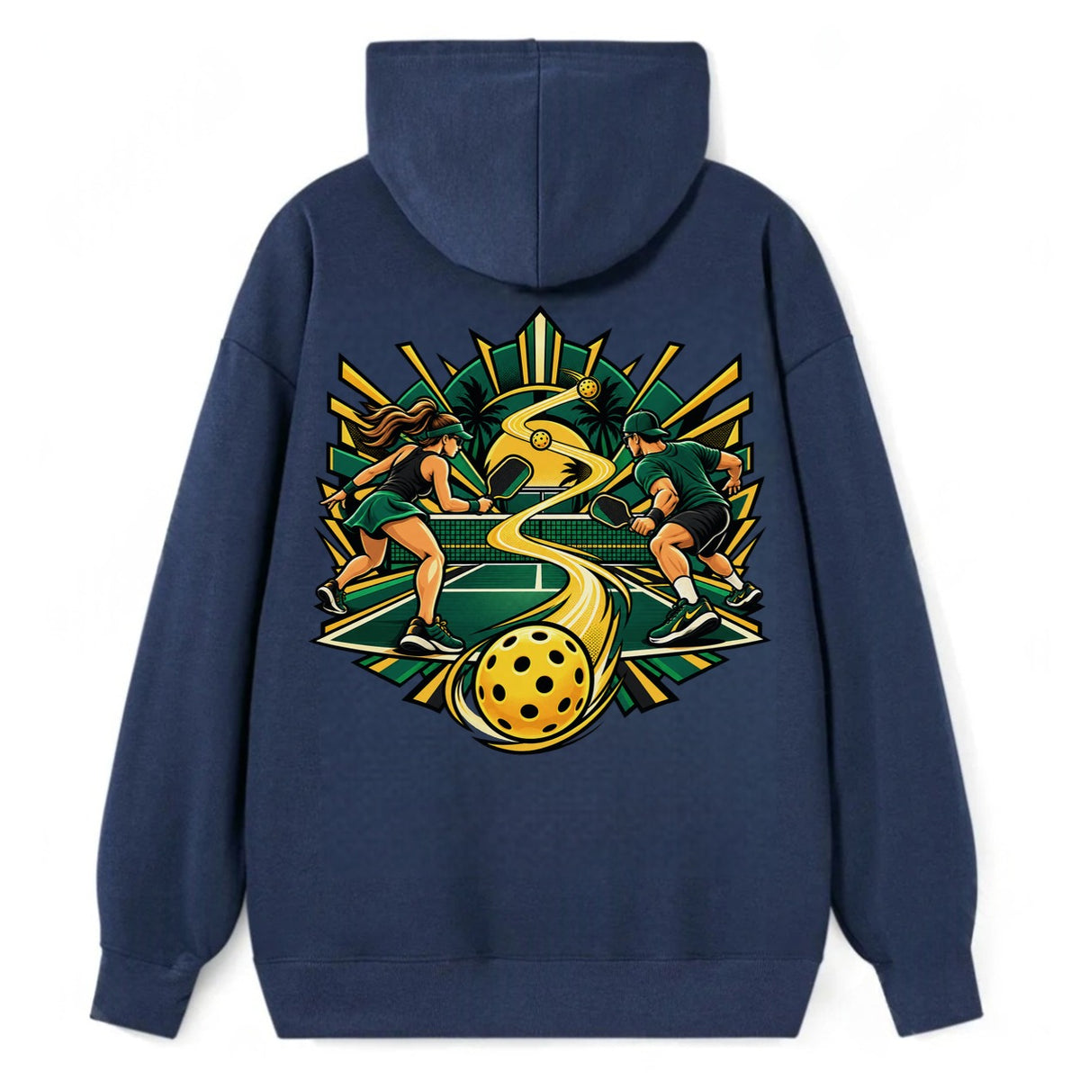 Baseline Rally Pickleball Life Classic Pullover Hoodie – Navy