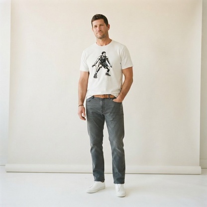 Basketball Defensive Slide Global Sports Ink Figures Classic T Shirt 815E52Cf – studio model photo