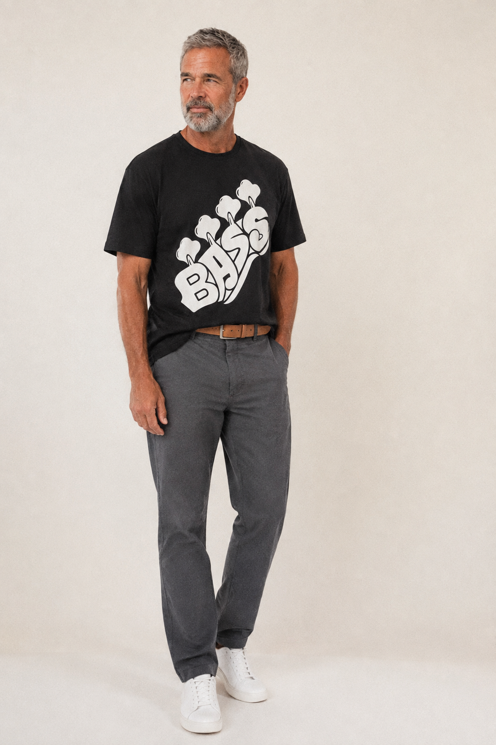 Bass Classic T-shirt – studio model photo