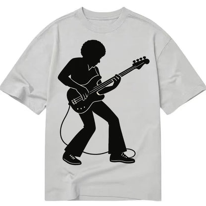 Bass guitarist slap technique - Classic T-shirt – Grey
