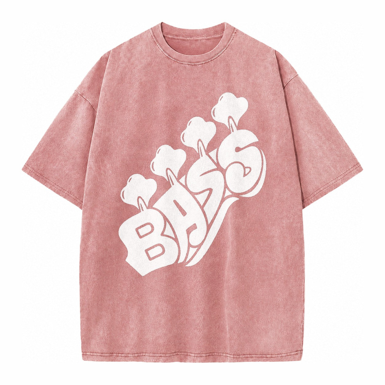 Bass Vintage T-shirt – Dusty Rose(Rose)