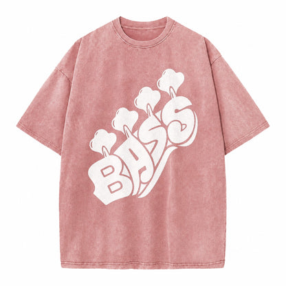 Bass Vintage T-shirt – Dusty Rose(Rose)