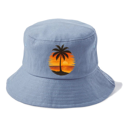 sunset palms paradise Hat