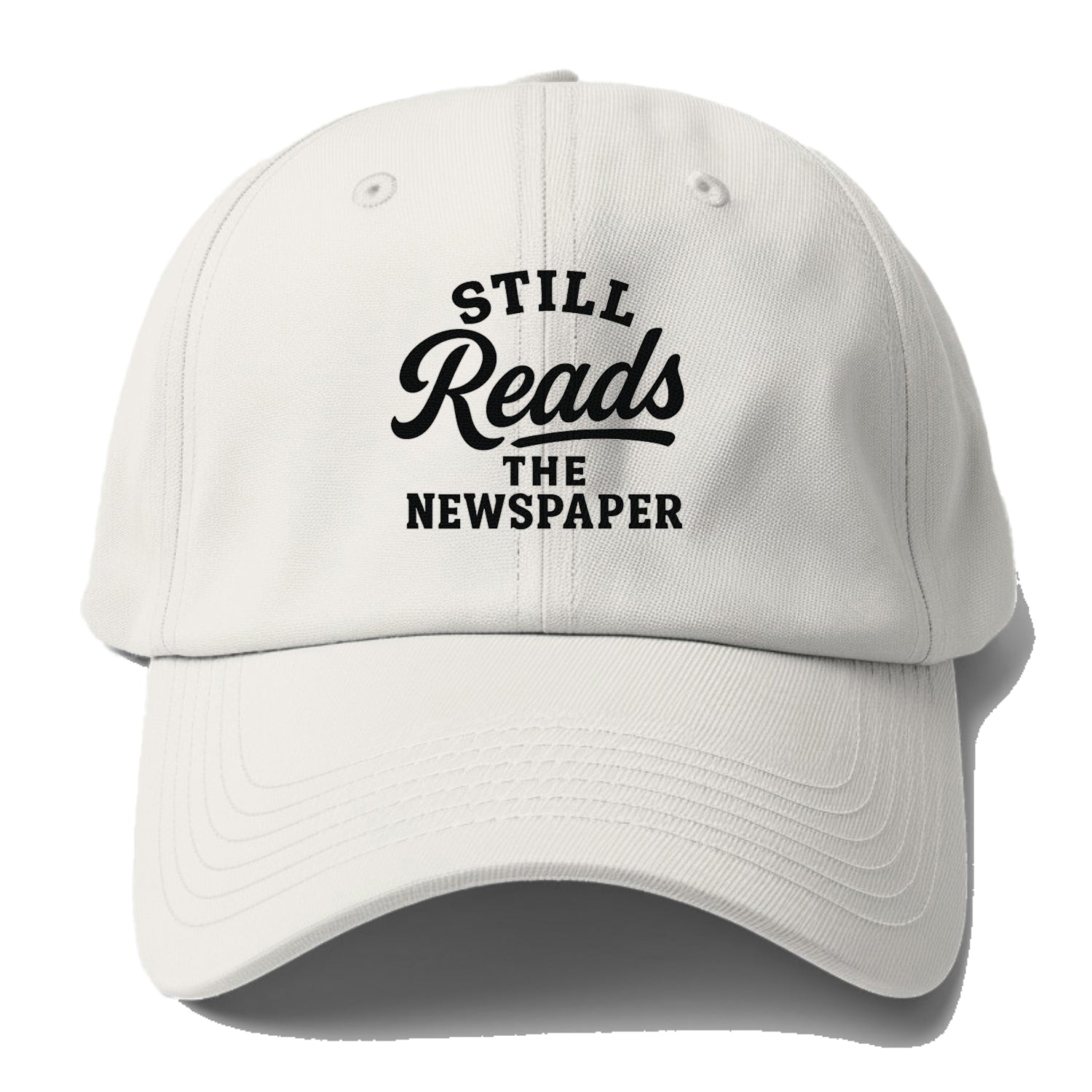 still reads the newspaper art Hat