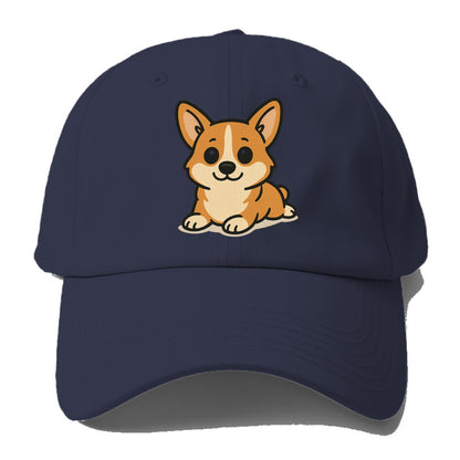 corgi sploot position portrait design Hat