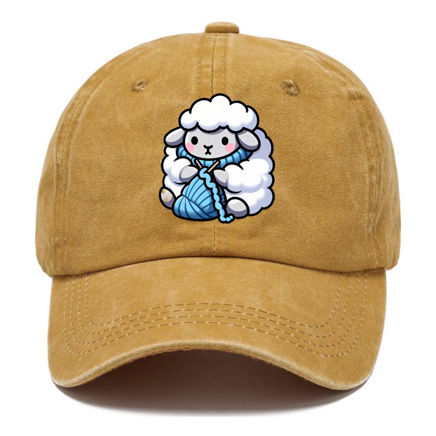 sheep knitting scarf Hat