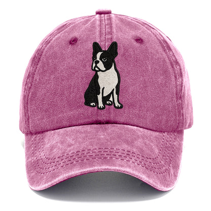boston-terrier-black-white-tuxedo-charming-companion Hat