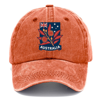 Australian Floral Patriotic Hat