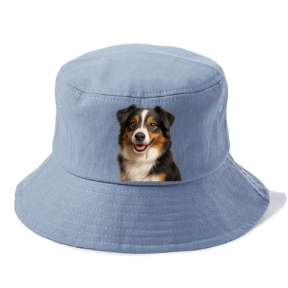 mini australian shepherd portrait design Hat