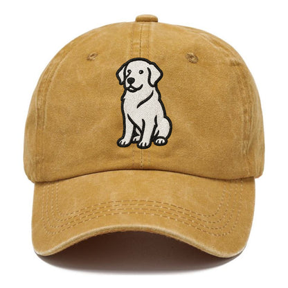 golden-retriever-curious-charm Hat