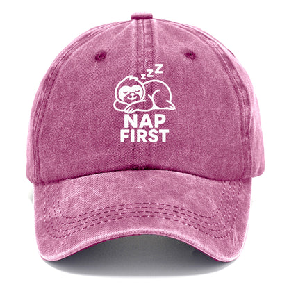 sloth nap first Hat