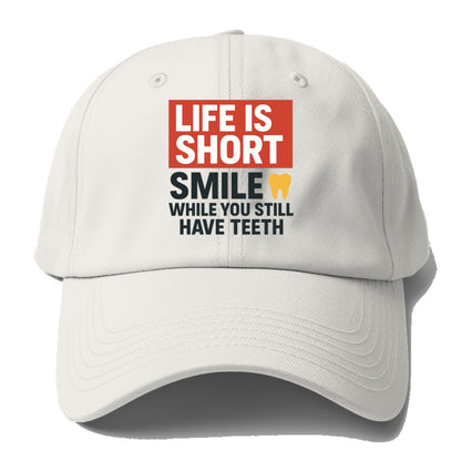 life short smile while Hat