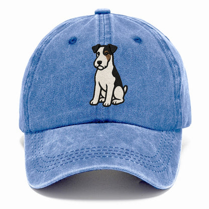 wire-fox-terrier-white-black-markings-spirited-charm Hat