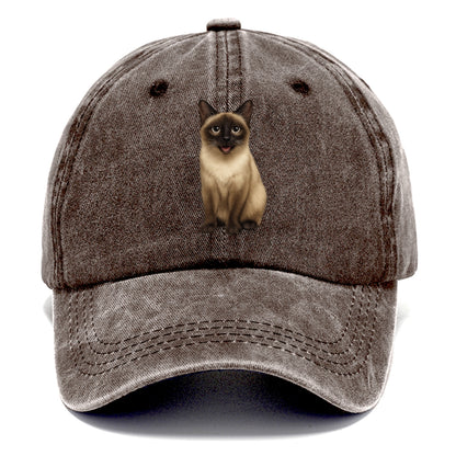 siamese cat illustration Hat