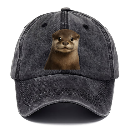 otter portrait design Hat