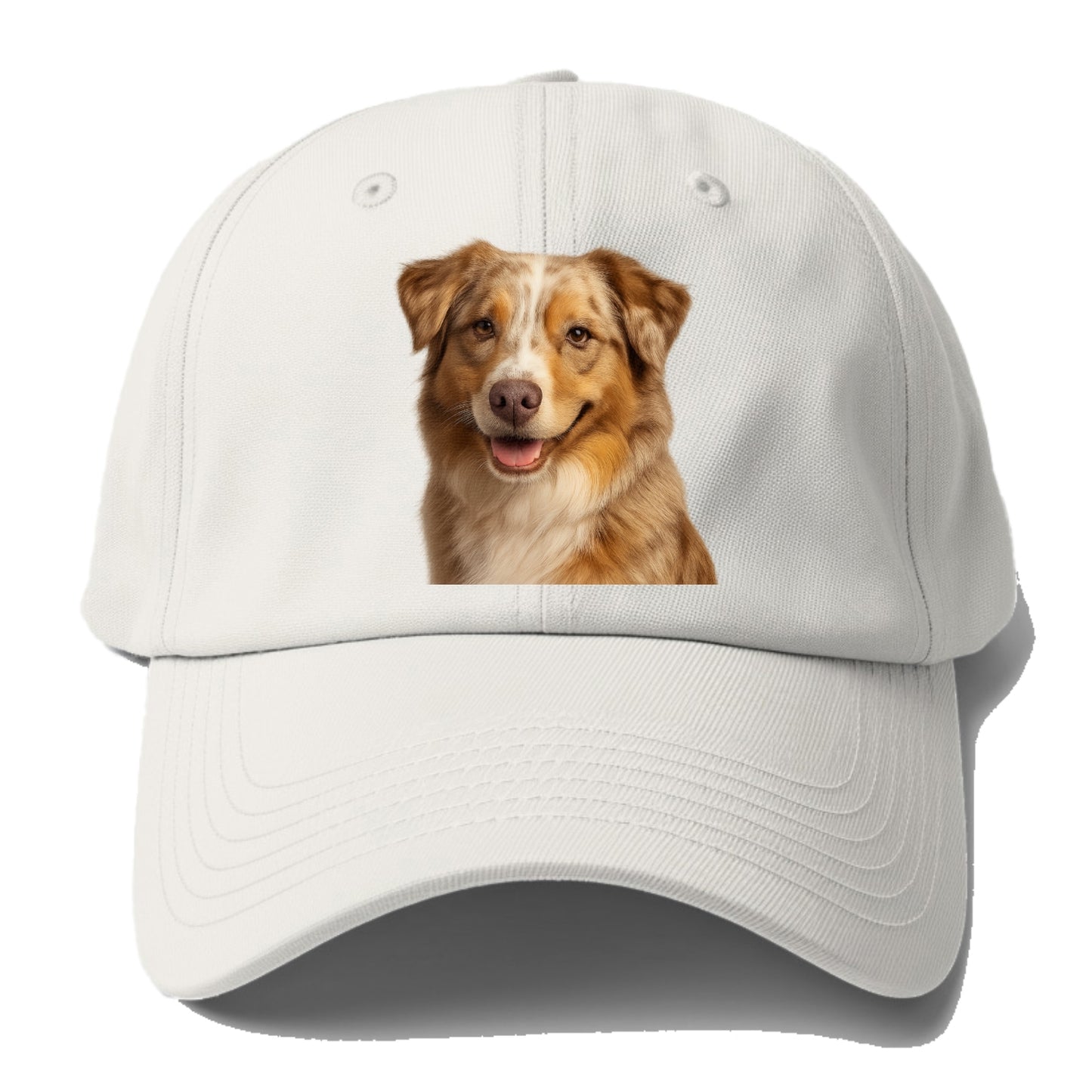 red merle australian shepherd portrait design Hat