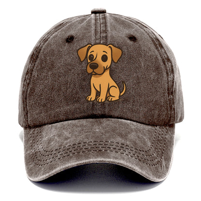 great dane fawn colored sitting pose with gentle expression portrait design Hat