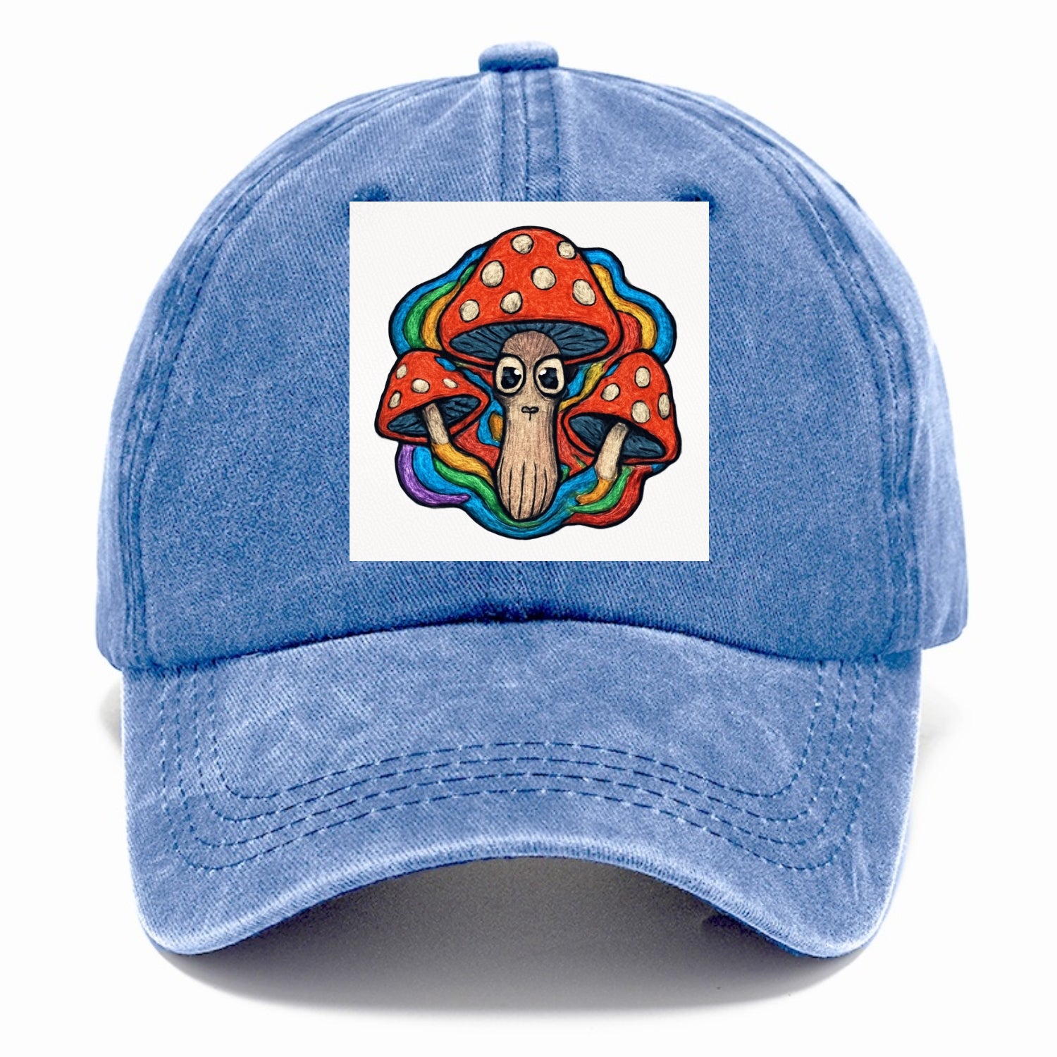 trippy mushrooms with psychedelic aura Hat