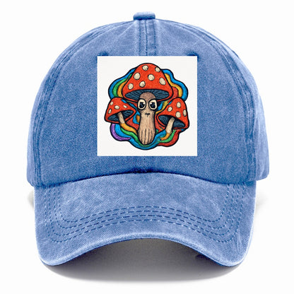trippy mushrooms with psychedelic aura Hat