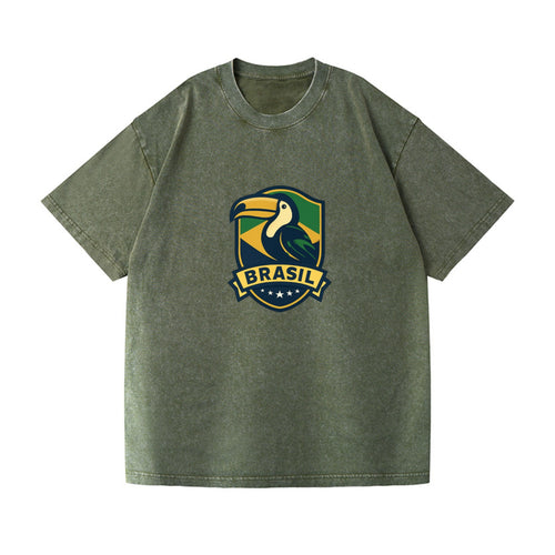 Brazilian Toucan Heritage Logo Vintage T-shirt