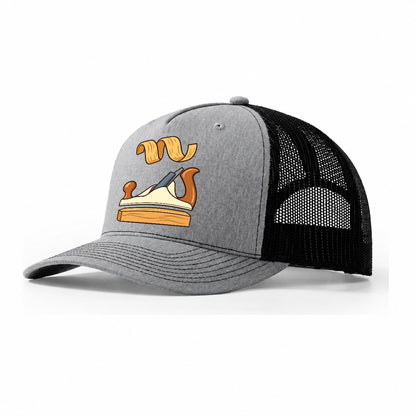 Bench Plane Profile Woodworking Trucker Hat – Sport Grey Black