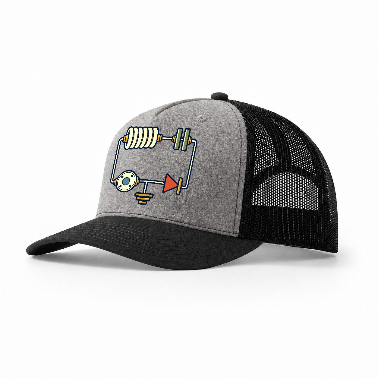 Bench Radio Schematic Amateur Radio Trucker Hat – Grey Black
