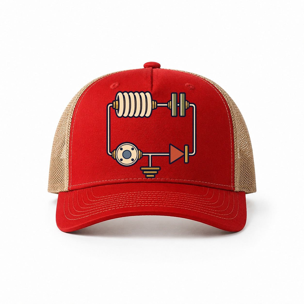 Red-Khaki — front view
