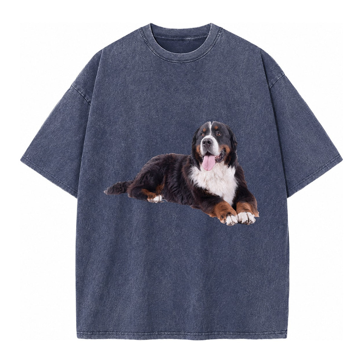 Bernese Mountain Dog Vintage T-shirt – Blue