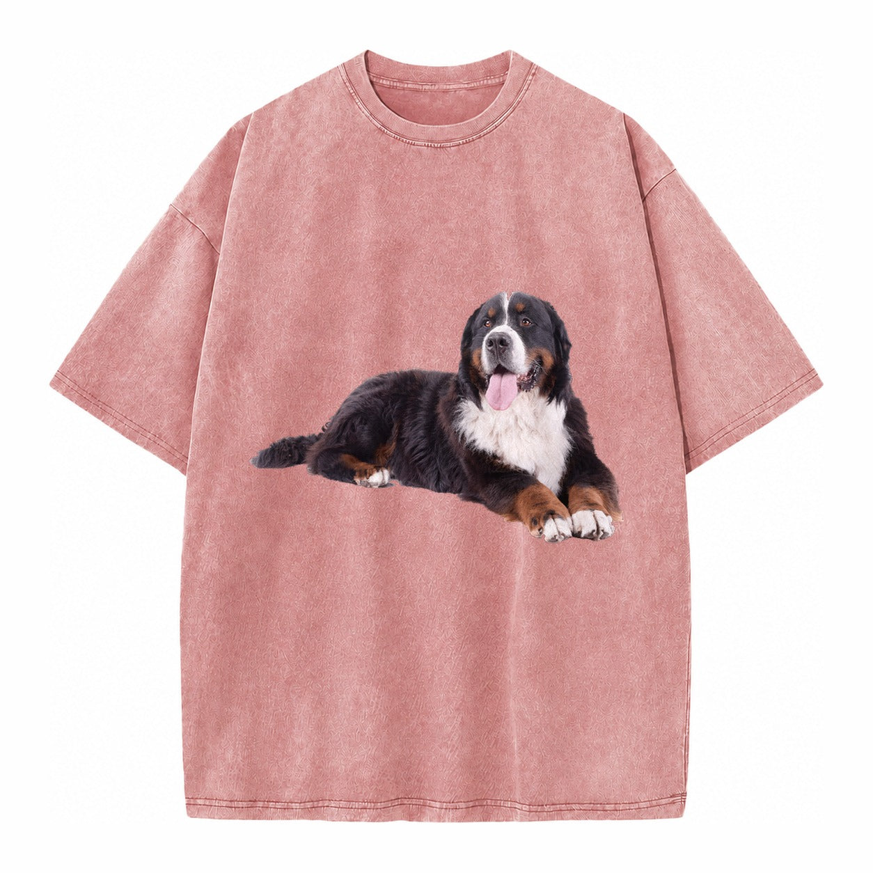 Bernese Mountain Dog Vintage T-shirt – Dusty Rose(Rose)