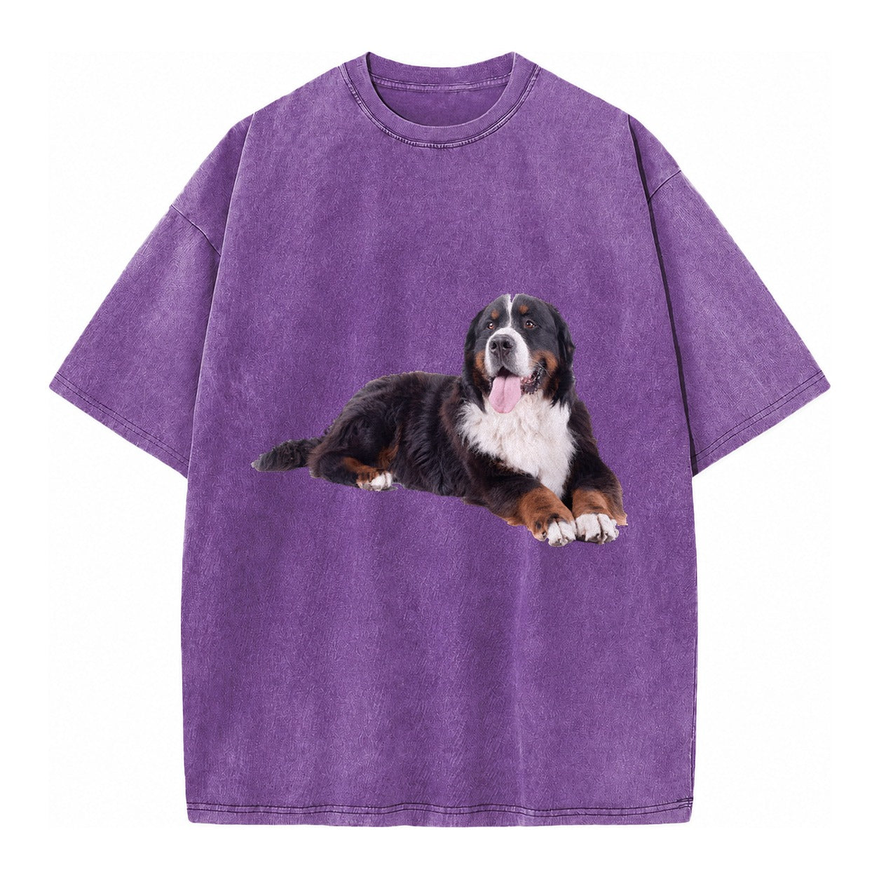 Bernese Mountain Dog Vintage T-shirt – Purple