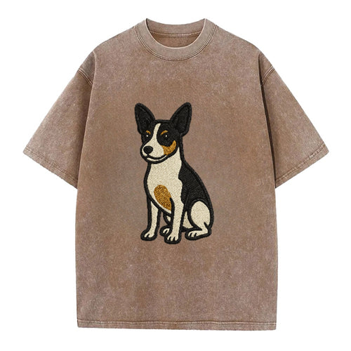 Rat Terrier Tri Color Pose Vintage T-shirt