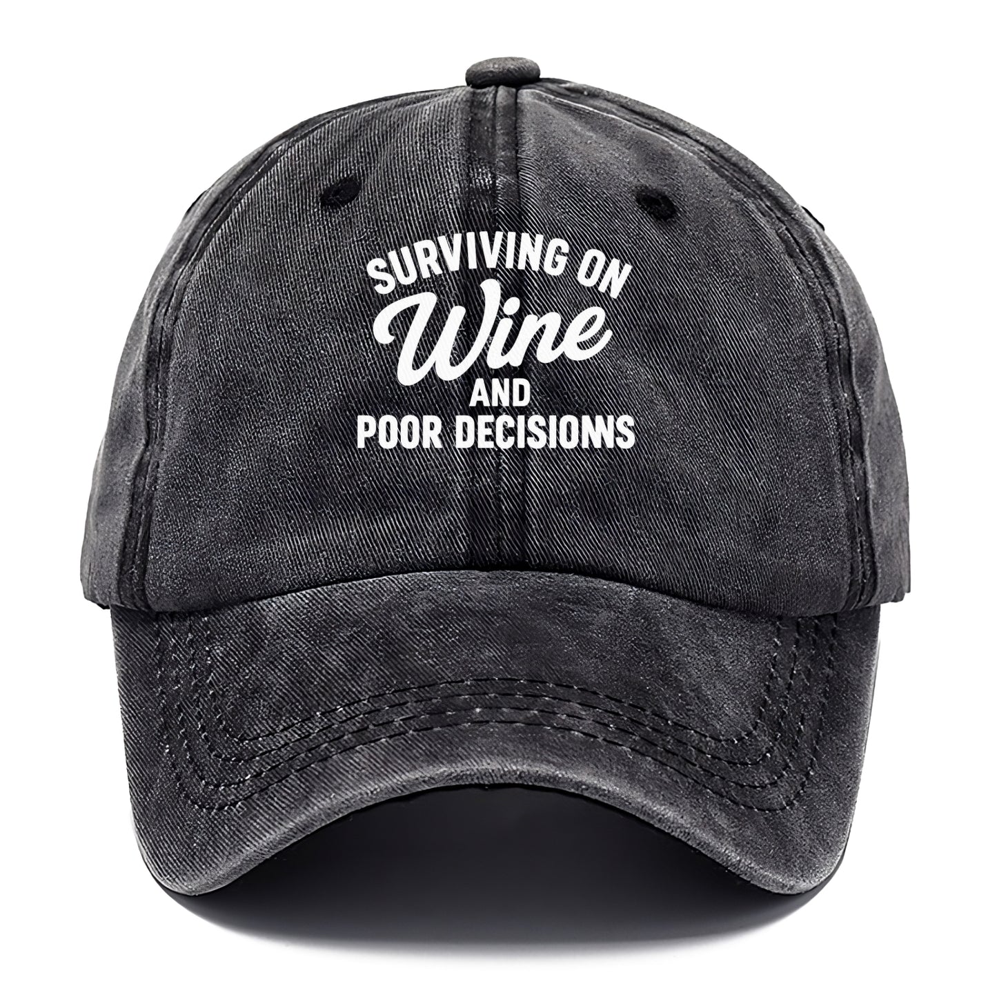 wine surviving poor decisions humorous hat Hat