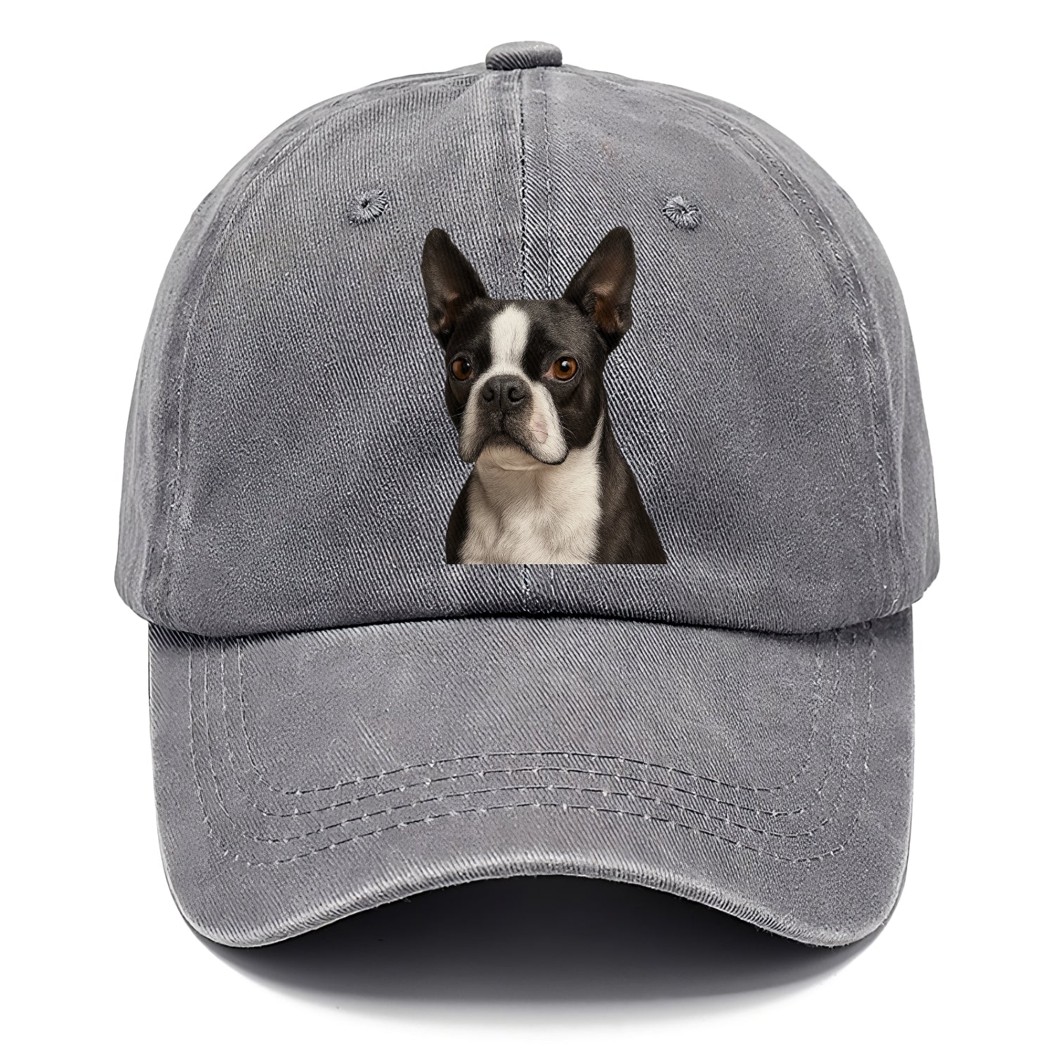 boston terrier portrait design Hat