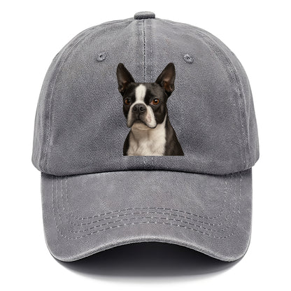 boston terrier portrait design Hat