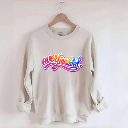 Overstimulated - Crewneck Sweatshirt - biege