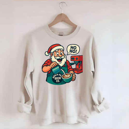 Santa Barista - Crewneck Sweatshirt - biege