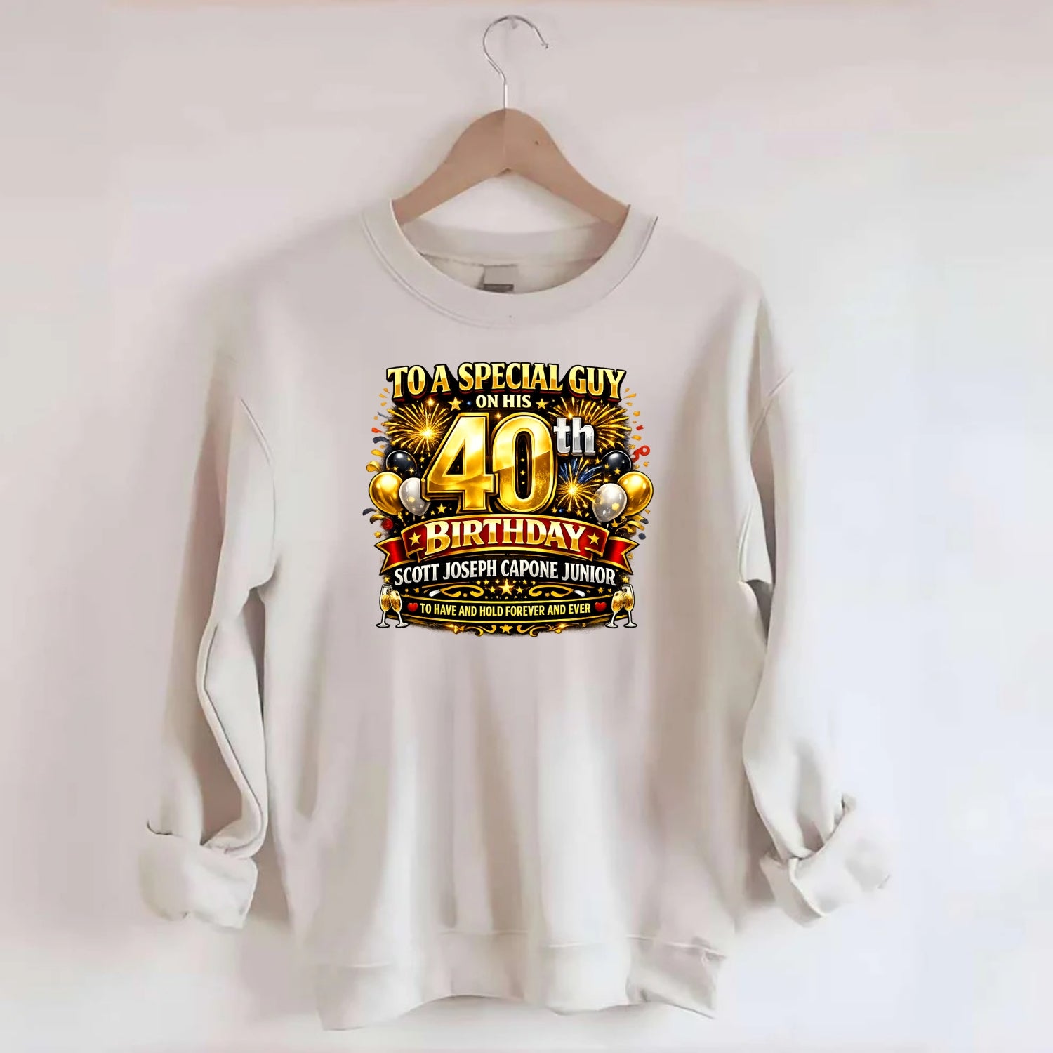 Special 40th Birthday - Crewneck Sweatshirt - biege