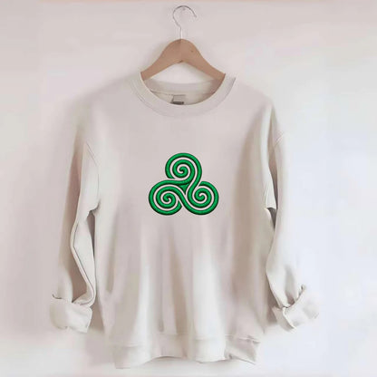 Triple Spiral - Crewneck Sweatshirt - biege