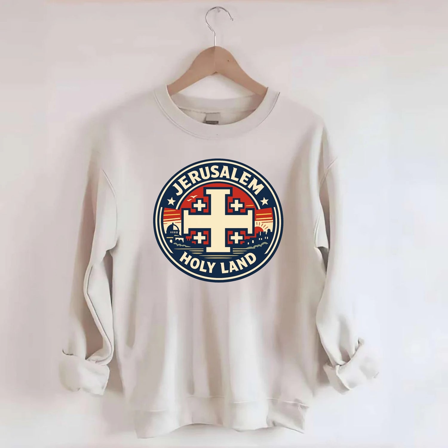 Heritage of the Cross - Crewneck Sweatshirt - biege