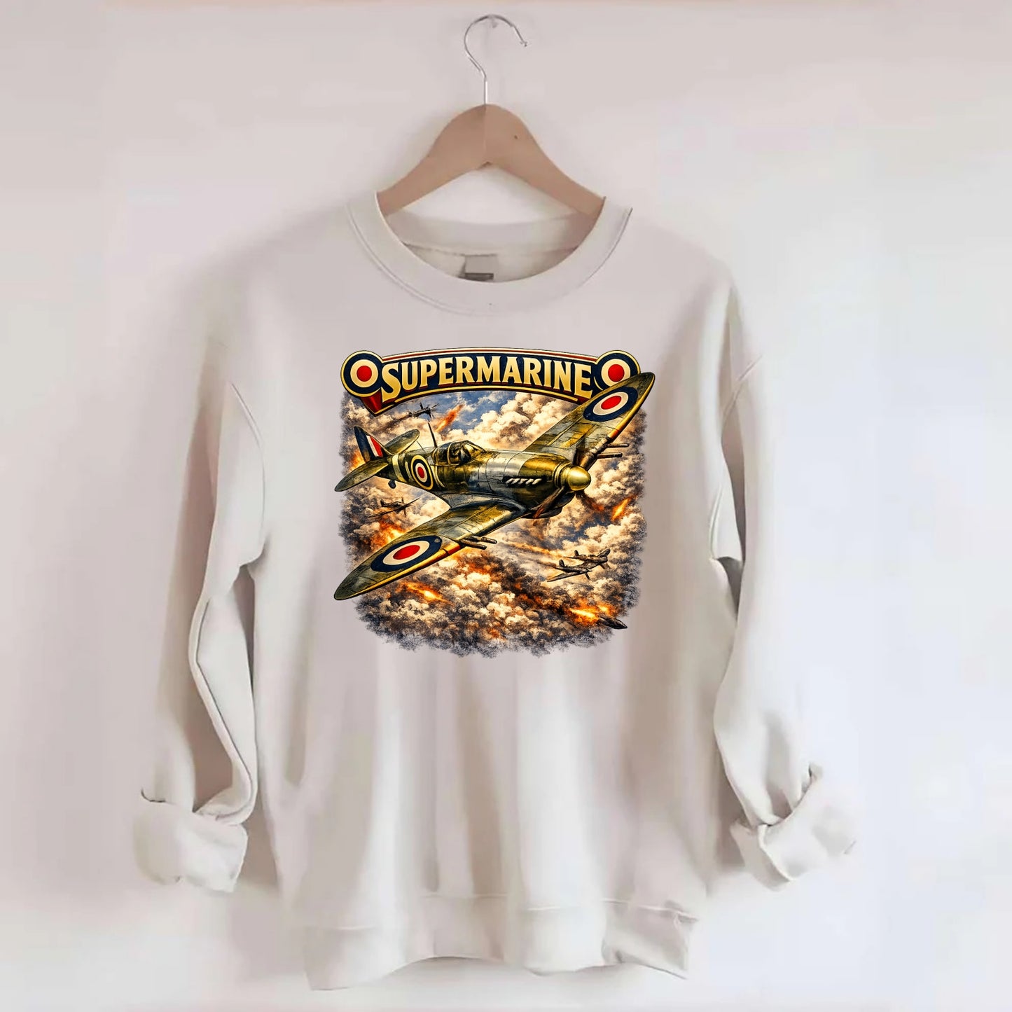 Supermarine Spitfire - Crewneck Sweatshirt - biege