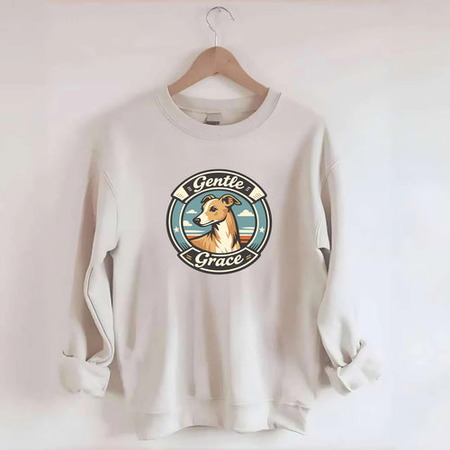 Gentle Grace of the Whippet - Crewneck Sweatshirt