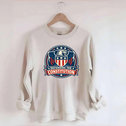 Defend Constitution - Crewneck Sweatshirt - biege