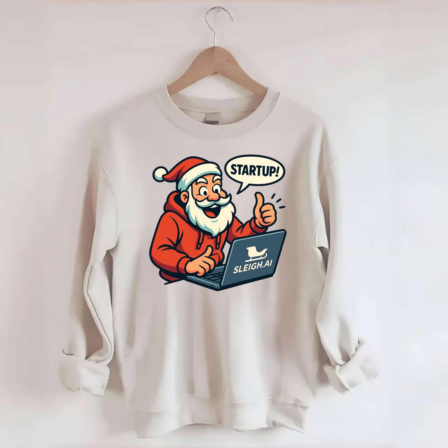 Santa Tech Startup CEO - Crewneck Sweatshirt - biege