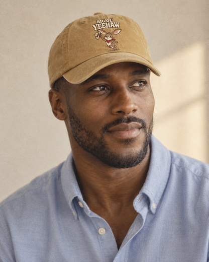 Model wearing the cap