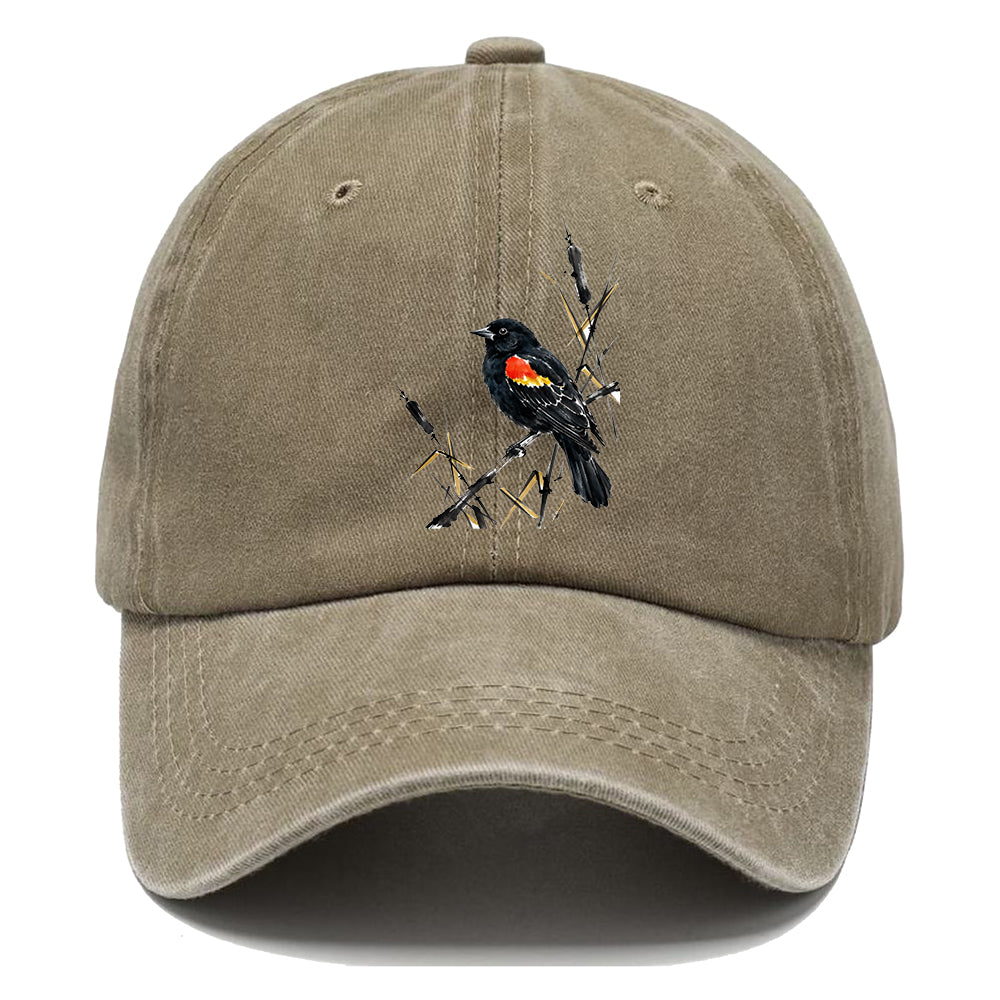 Ink Red Wing Bird Classic Cap
