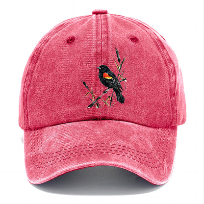 Ink Red Wing Bird Classic Cap