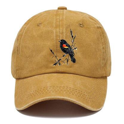 Ink Red Wing Bird Classic Cap