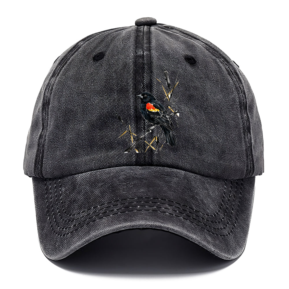 Ink Red Wing Bird Classic Cap