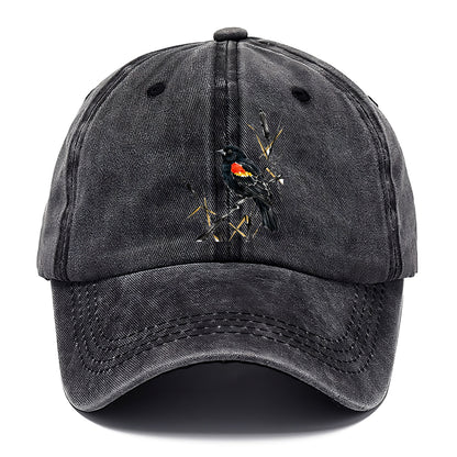Ink Red Wing Bird Classic Cap