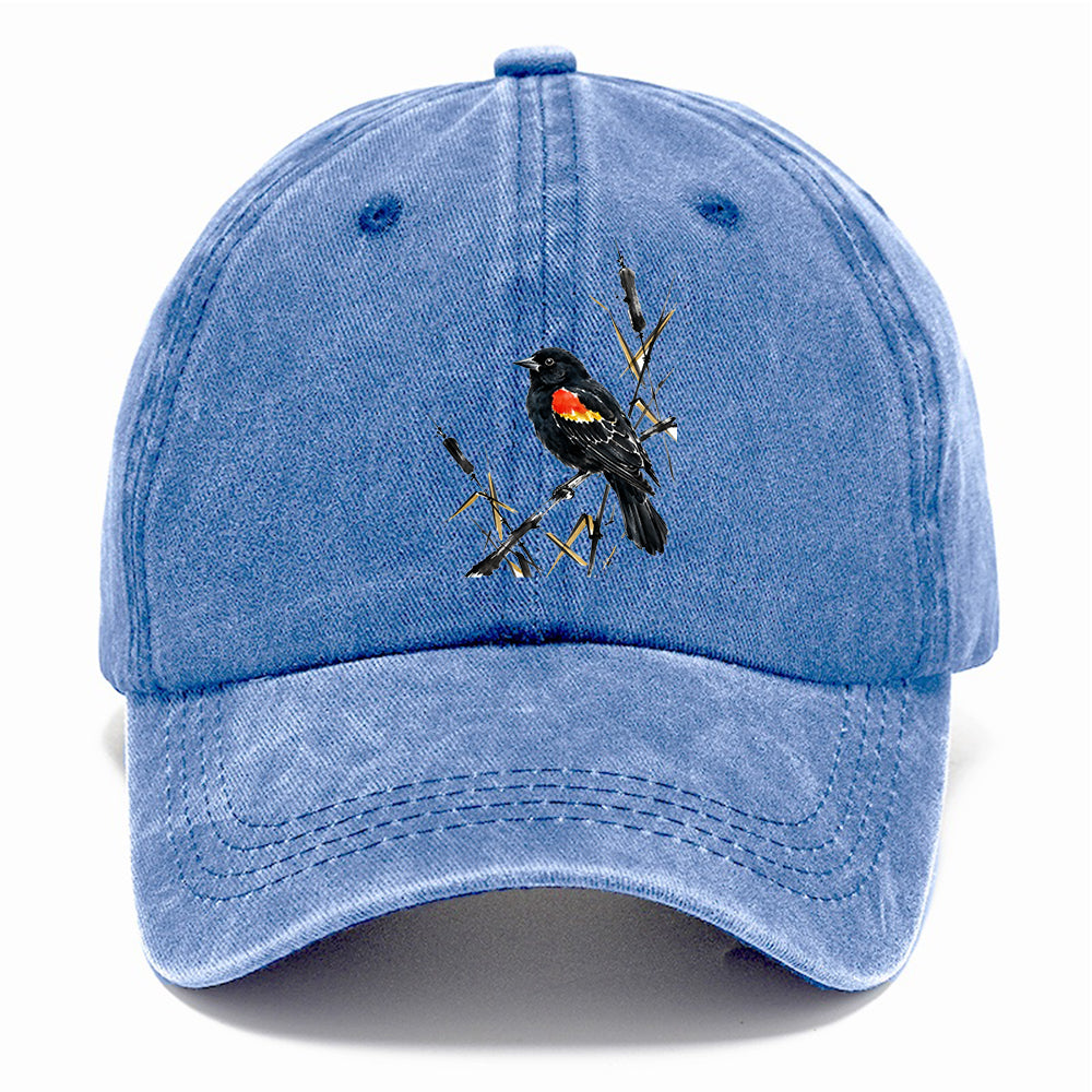 Ink Red Wing Bird Classic Cap